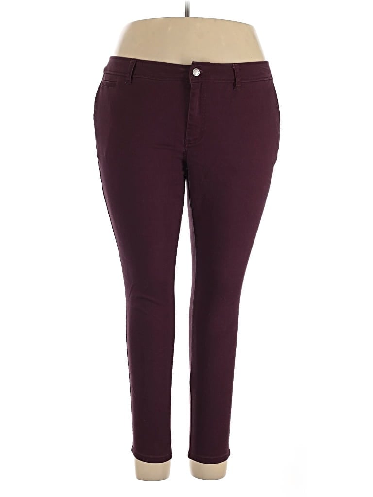 Pre-owned 41hawthorn Casual Pants In Burgundy