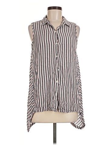 Max Studio Sleeveless Button-Down Shirt (view 1)