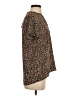 MICHAEL Michael Kors Animal Print Brown Short Sleeve Blouse Size S - photo 4