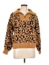 Nine West Animal Print Brown Pullover Sweater Size L - photo 1
