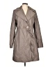 Tahari 100% Polyester Gray Trenchcoat Size 10 - photo 1