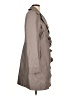 Tahari 100% Polyester Gray Trenchcoat Size 10 - photo 4