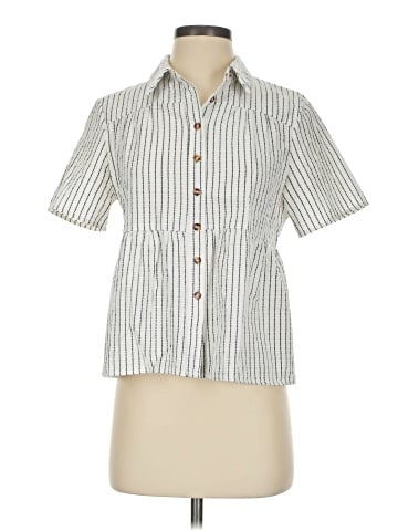 Unbranded Short Sleeve Button-Down Shirt (view 1)