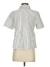 Unbranded Stripes White Short Sleeve Button-Down Shirt Size S - photo 2