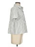 Unbranded Stripes White Short Sleeve Button-Down Shirt Size S - photo 4