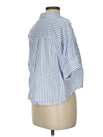 Zara 3/4 Sleeve Button-Down Shirt (view 2)