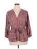 Max Studio 100% Polyester Red 3/4 Sleeve Blouse Size XL - photo 1