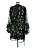 Guess 100% Polyester Animal Print Green Cocktail Dress Size 10 - photo 2