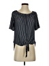 Kim & Cami Black Short Sleeve Blouse Size S - photo 1