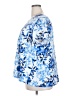 Roaman's 100% Cotton Blue Short Sleeve Blouse Size 22 (1X) - photo 5