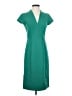 Milly Solid Teal Casual Dress Size 2 - photo 1