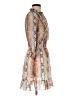 Maje Animal Print Tan Cocktail Dress Size Med (2) - photo 4