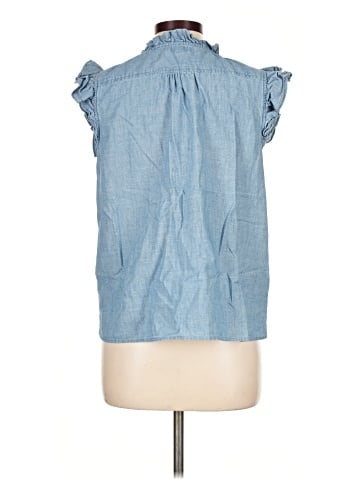J.Crew Factory Store Sleeveless Button-Down Shirt (view 2)