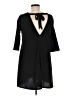 Alya Solid Black Casual Dress Size M - photo 2