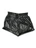 Shein Curve 100% Polyester Metallic Black Athletic Shorts Size 14 Plus (1) - photo 1