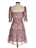 Francesca's 100% Polyester Paisley Pink Casual Dress Size S - photo 2