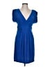 Essentials by ABS Solid Blue Cocktail Dress Size 10 - photo 1