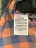 Janie and Jack 100% Cotton Checkered-gingham Orange Long Sleeve Button-Down Shirt Size 5 - photo 4