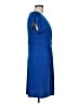 Essentials by ABS Solid Blue Cocktail Dress Size 10 - photo 4