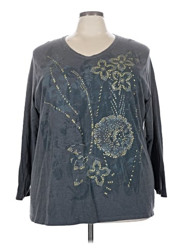 Just My Size 3/4 Sleeve T-Shirt (view 1)