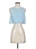 Very J 100% Cotton Blue Tank Top Size S - photo 1