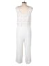 Three Dots Solid White Jumpsuit Size L - photo 2
