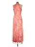 Chetta B 100% Polyester Paisley Orange Cocktail Dress Size 10 - photo 2