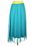 Lularoe 100% Polyester Solid Teal Casual Skirt Size XL - photo 1