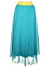 Lularoe 100% Polyester Solid Teal Casual Skirt Size XL - photo 2