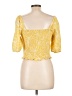 Universal Thread Yellow 3/4 Sleeve Blouse Size L - photo 2