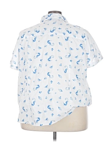 Basic Editions Short Sleeve Button-Down Shirt (view 2)
