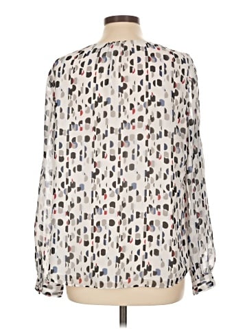 White House Black Market Long Sleeve Blouse (view 2)