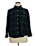Old Navy 100% Cotton Plaid Green Long Sleeve Button-Down Shirt Size XL - photo 1