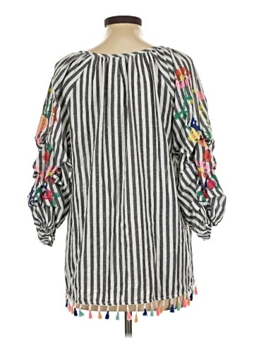 See and Be Seen 3/4 Sleeve Blouse (view 2)