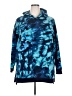 Woman Within 100% Polyester Tie-dye Blue Pullover Hoodie Size 26 (2X) - photo 1