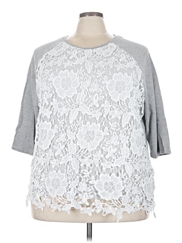 Roaman's 3/4 Sleeve Top (view 1)