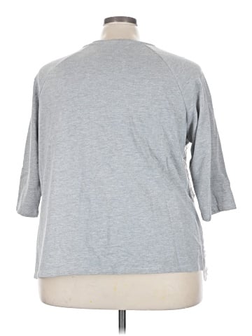 Roaman's 3/4 Sleeve Top (view 2)