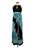 Studio I Graphic Teal Casual Dress Size 10 Petite - photo 1