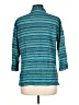 Chico's Design 100% Silk Stripes Teal 3/4 Sleeve Silk Top Size Lg (2) - photo 2