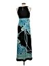 Studio I Graphic Teal Casual Dress Size 10 Petite - photo 2