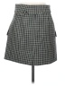 Helmut Lang 100% Wool Plaid Gray Wool Skirt Size 2 - photo 2