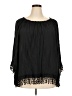 Avenue Black 3/4 Sleeve Blouse Size 22 Plus - photo 1