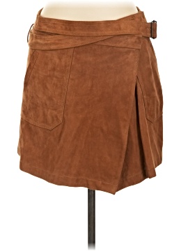 Olivia Palermo Leather Skirt