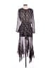 Veronica Beard 100% Silk Paisley Black Casual Dress Size 4 - photo 1