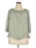 Always Indigo Green 3/4 Sleeve Blouse Size 1X - photo 1
