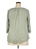 Always Indigo Green 3/4 Sleeve Blouse Size 1X - photo 2