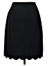 Club Monaco 100% Polyester Solid Black Formal Skirt Size 6 - photo 2