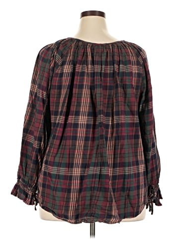 Chaps 3/4 Sleeve Blouse (view 2)