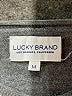 Lucky Brand 100% Cotton Gray Pullover Sweater Size M - photo 7