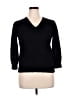 Adrianna Papell Black Pullover Sweater Size XL - photo 1